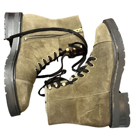 All Saints Combat Boot in Dark Olive NWOB Size 40/10 - Picture 9 of 12
